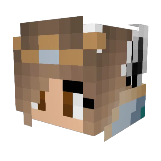 SilentQueen8820 Minecraft avatar head, 3D render