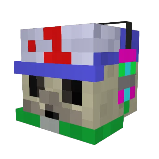 SilentStacker Minecraft avatar head, 3D render