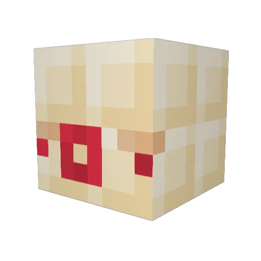 SilentTilt Minecraft avatar head, 3D render