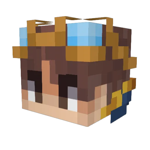 SilentTinkerer Minecraft avatar head, 3D render