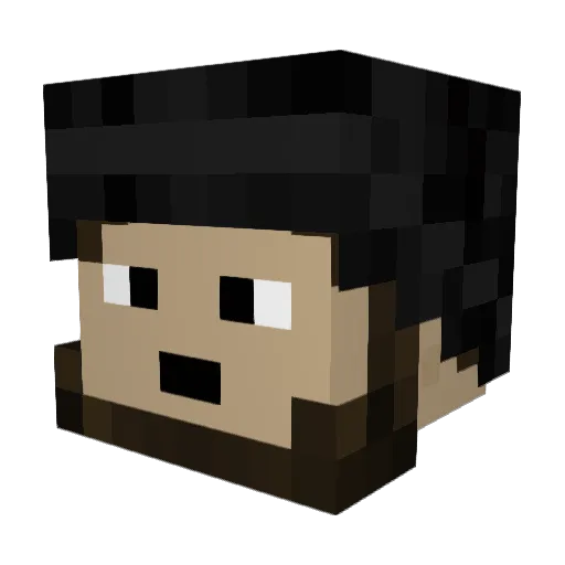 SilentVoidx Minecraft avatar head, 3D render