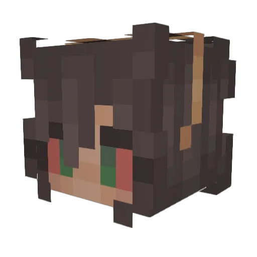 SilentWraith25 Minecraft avatar head, 3D render