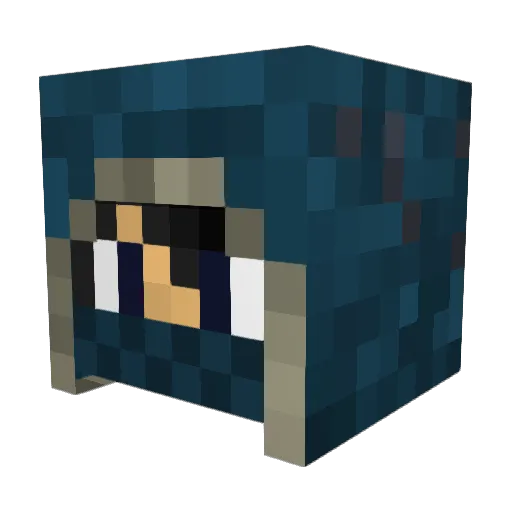 Silent_Ajv Minecraft avatar head, 3D render