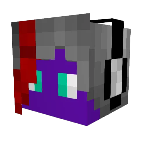 Silent_Noise_ Minecraft avatar head, 3D render