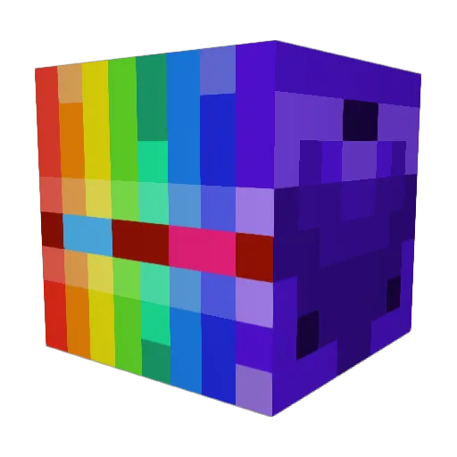Silent_Zone Minecraft avatar head, 3D render
