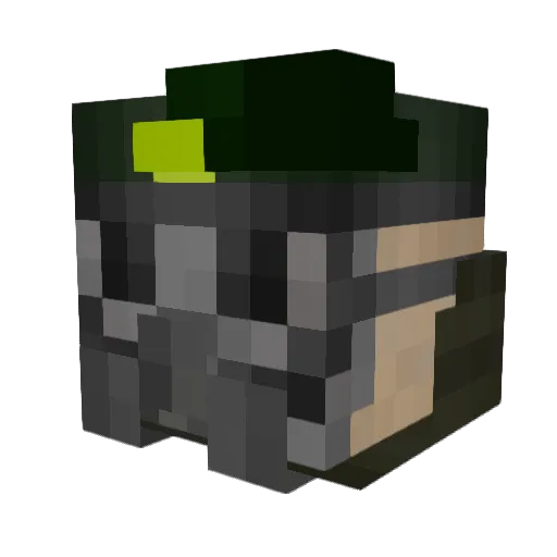 Silentcrow42 Minecraft avatar head, 3D render