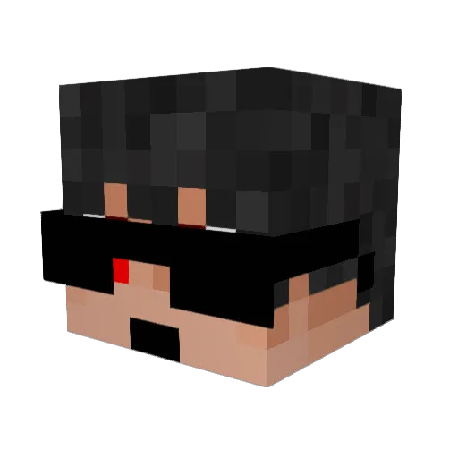 Silentghost94 Minecraft avatar head, 3D render