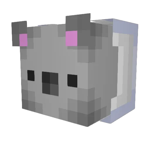 Silenthowl206 Minecraft avatar head, 3D render