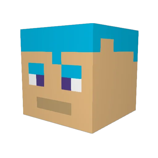 Silentmango9001 Minecraft avatar head, 3D render