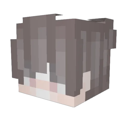 Silentmaple Minecraft avatar head, 3D render