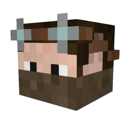 Silentsword98 Minecraft avatar head, 3D render