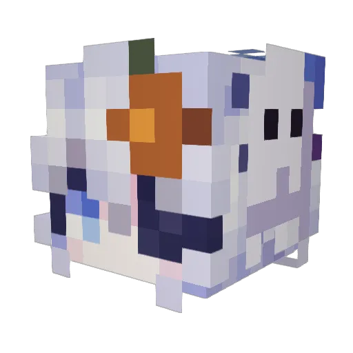Silentwindy Minecraft avatar head, 3D render