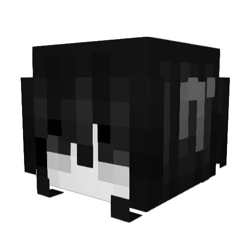 Silentxdxd Minecraft avatar head, 3D render