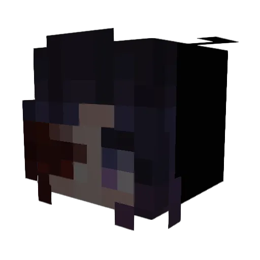 Silentyang Minecraft avatar head, 3D render
