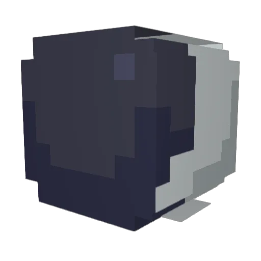 Sileo Minecraft avatar head, 3D render