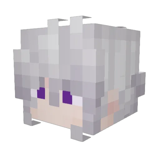 Silestium Minecraft avatar head, 3D render