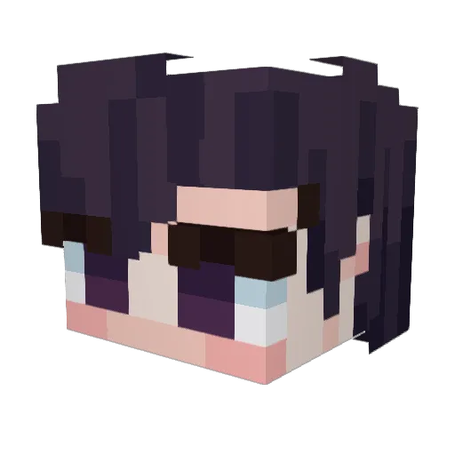 Silfer500 Minecraft avatar head, 3D render
