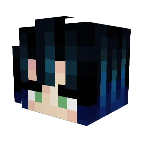 SilhouetteXD Minecraft avatar head, 3D render