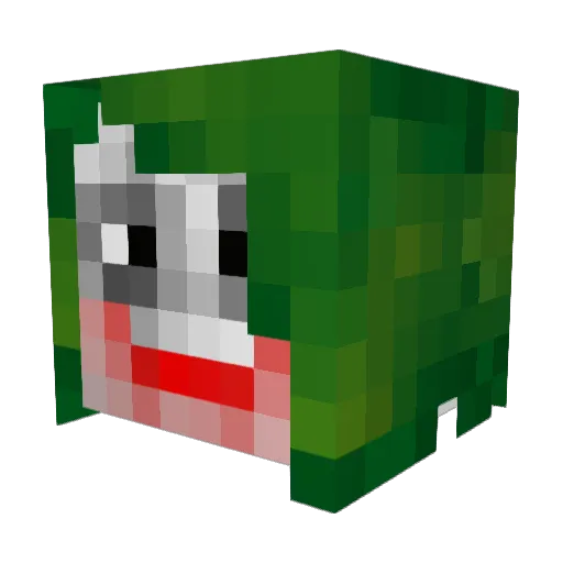 Silhris Minecraft avatar head, 3D render