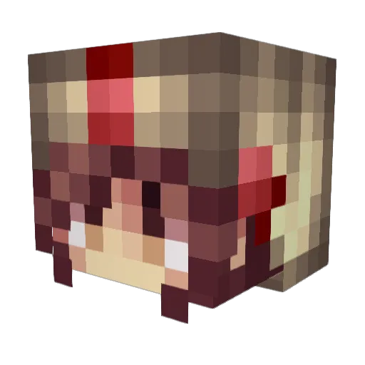 Siliceo Minecraft avatar head, 3D render