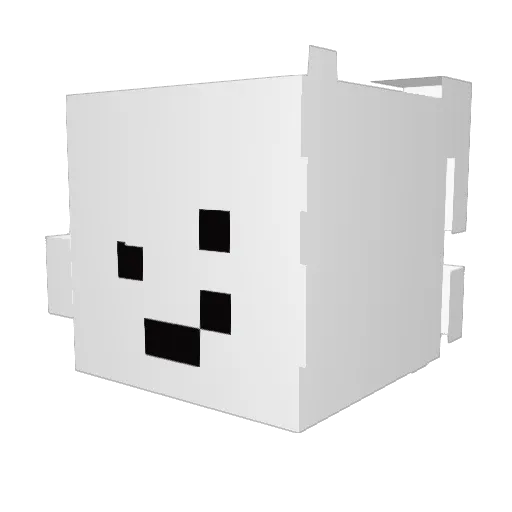 SiliconDX Minecraft avatar head, 3D render