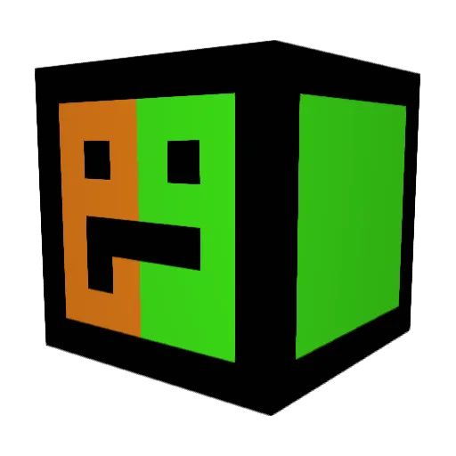 Silicone14 Minecraft avatar head, 3D render
