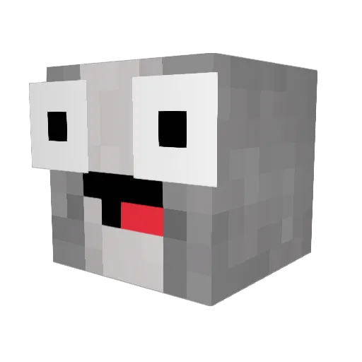 Silicous_ Minecraft avatar head, 3D render