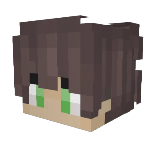 Silicrane90 Minecraft avatar head, 3D render