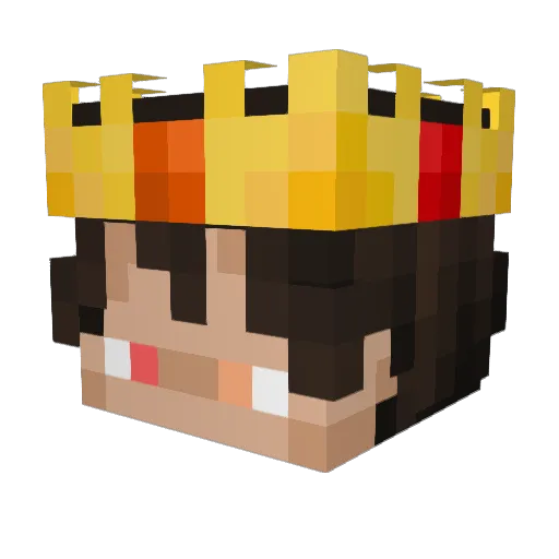 SilitoX Minecraft avatar head, 3D render