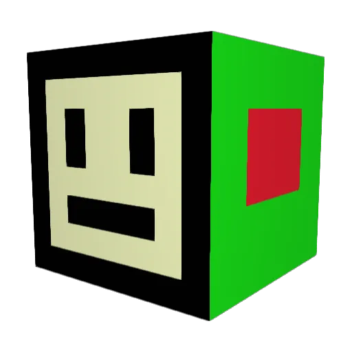 Silixin Minecraft avatar head, 3D render