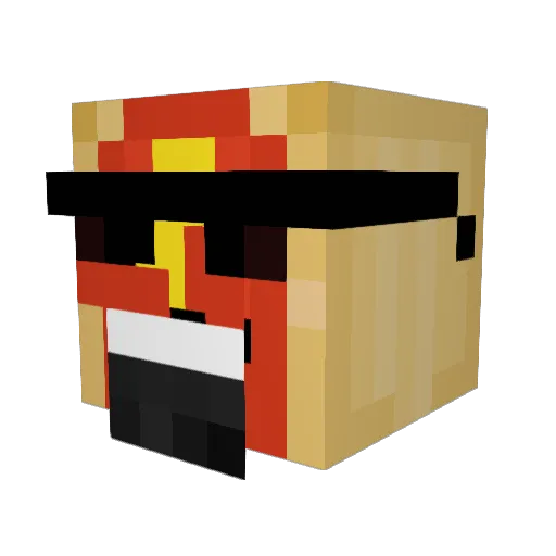 SiljeBT Minecraft avatar head, 3D render