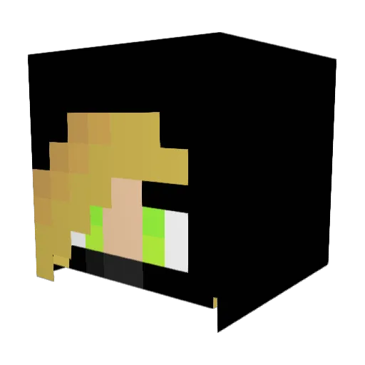 SiljenSilje Minecraft avatar head, 3D render