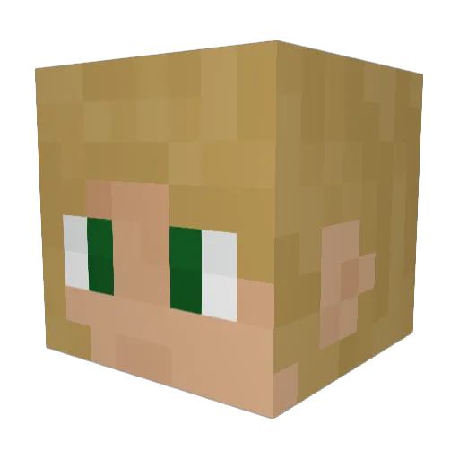 Siljus13 Minecraft avatar head, 3D render