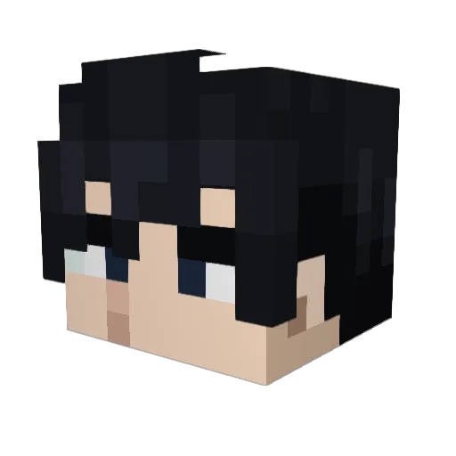 Silkcd Minecraft avatar head, 3D render