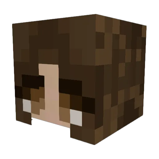 Silke0107 Minecraft avatar head, 3D render