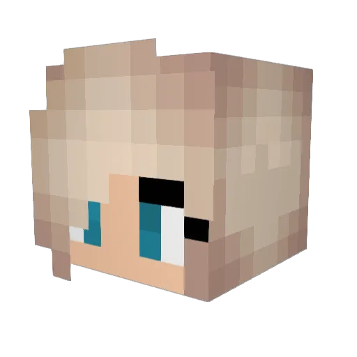 Silke2005 Minecraft avatar head, 3D render