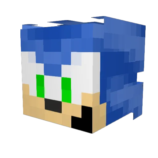 SilkiuMagnatas Minecraft avatar head, 3D render