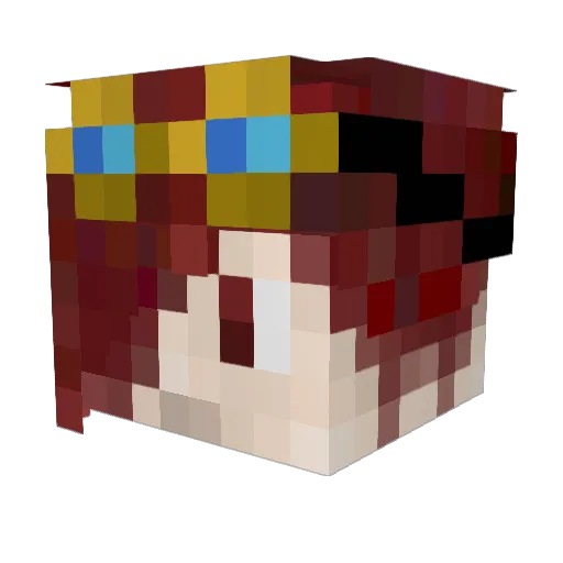 Silksmith_ Minecraft avatar head, 3D render