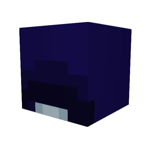 Silky1x Minecraft avatar head, 3D render