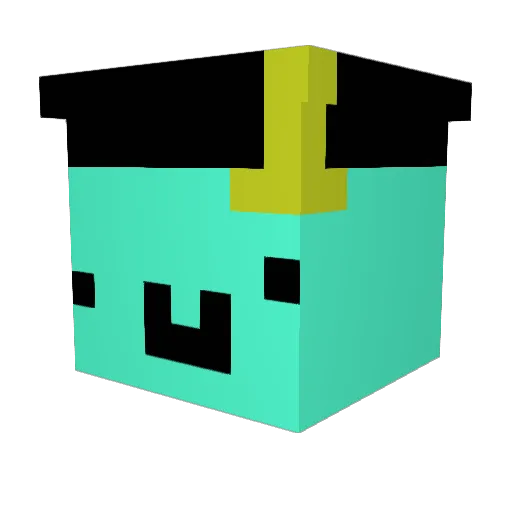 Silkytender Minecraft avatar head, 3D render