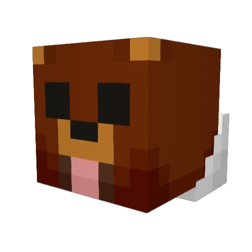 Silkytrolo Minecraft avatar head, 3D render