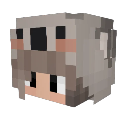 SillGrill Minecraft avatar head, 3D render