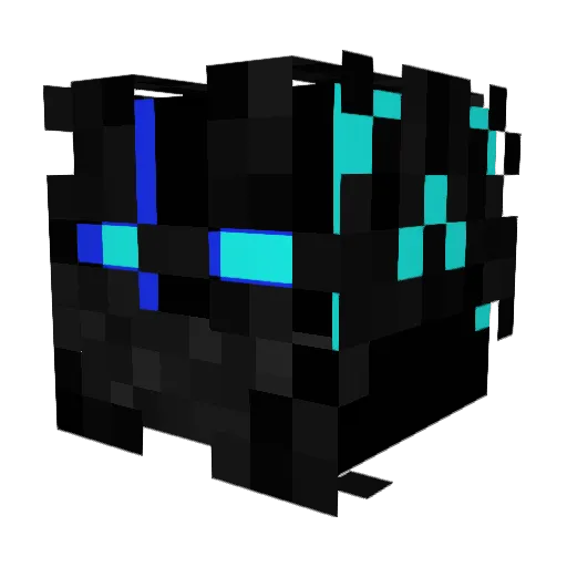 Sillece Minecraft avatar head, 3D render