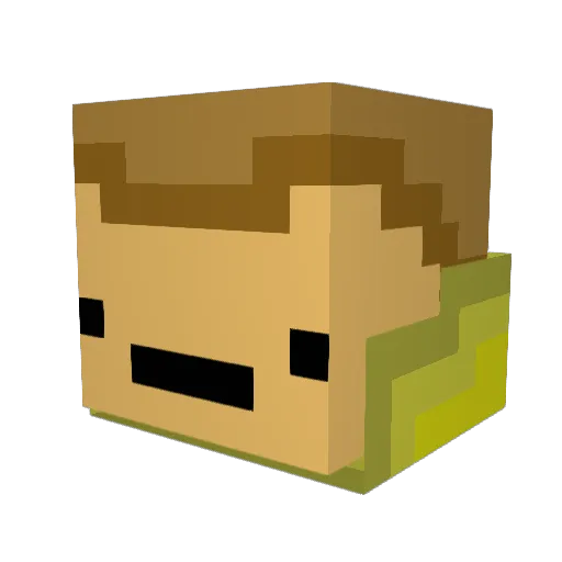 SillerGrain Minecraft avatar head, 3D render