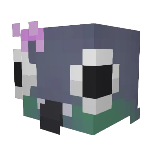 SilliestMink658 Minecraft avatar head, 3D render