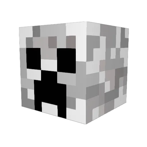 Sillow_22 Minecraft avatar head, 3D render