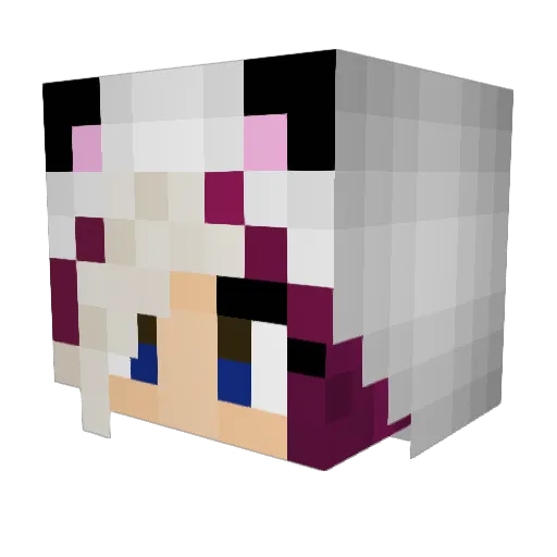 Silly2202 Minecraft avatar head, 3D render