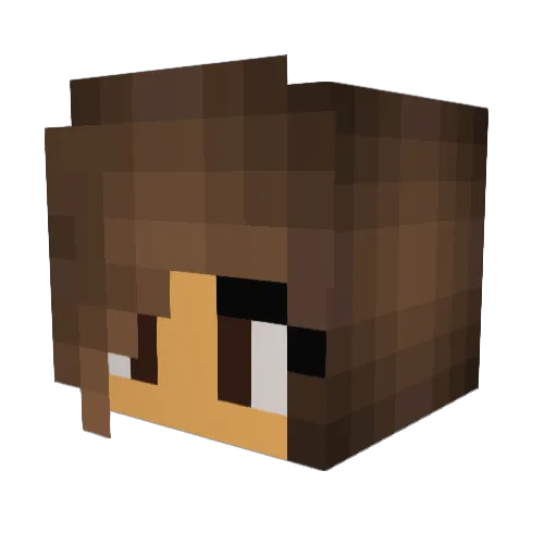 SillyAdriyana Minecraft avatar head, 3D render