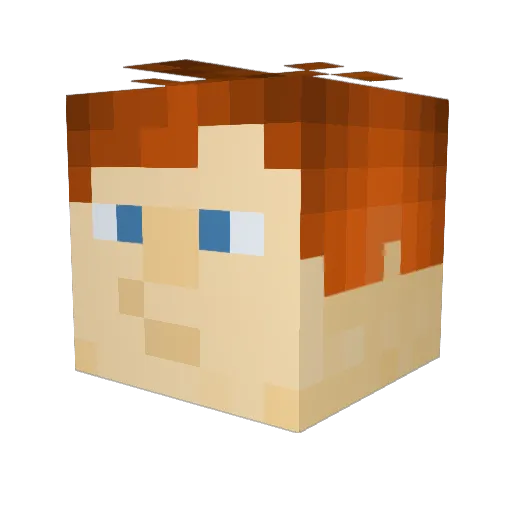 SillyBillySauce Minecraft avatar head, 3D render