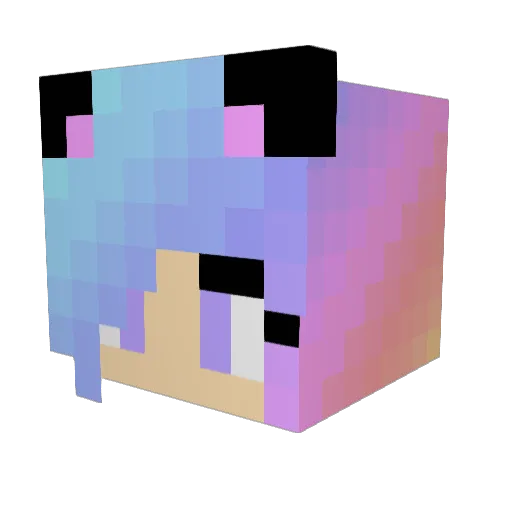 SillyGirlZoe Minecraft avatar head, 3D render